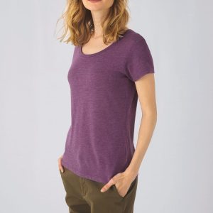T-shirt Triblend col rond Femme