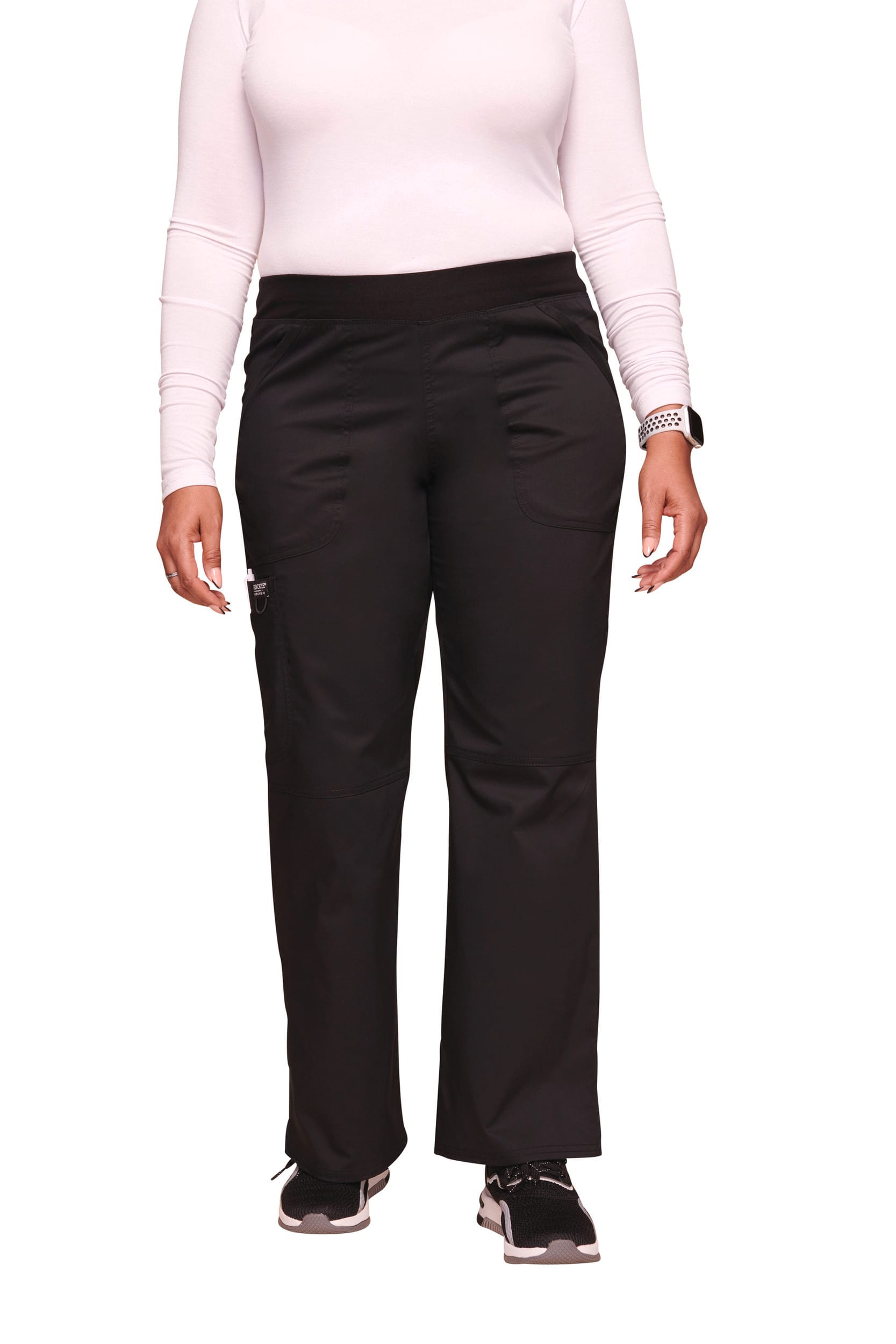 Pantalon cargo à taille moyenne à enfiler femme – Image 156