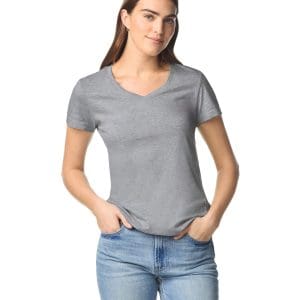T-shirt femme col v Softstyle