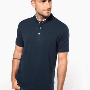 Polo col mao manches courtes homme