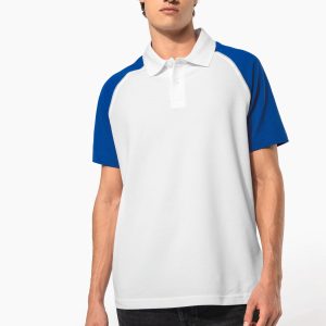 Polo baseball manches courtes