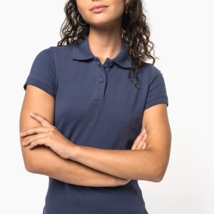 Polo piqué manches courtes femme