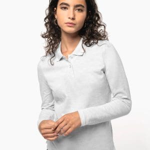 Polo manches longues femme