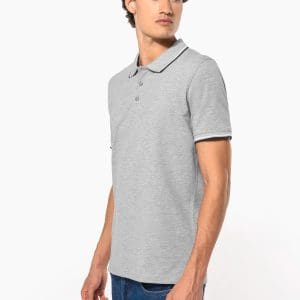 Polo maille piquée manches courtes homme