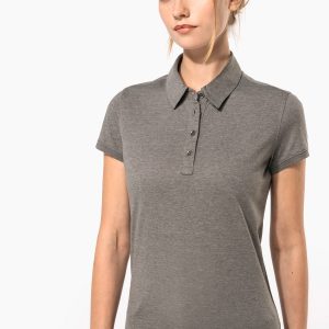 Polo jersey manches courtes femme