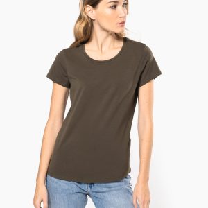 T-shirt col rond manches courtes femme