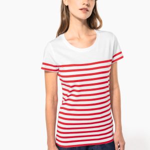 T-shirt marin col rond Bio femme