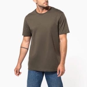 T-shirt col rond manches courtes homme