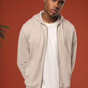 Sweat-shirt écoresponsable zippé à capuche homme