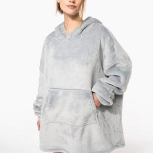 Plaid poncho unisexe