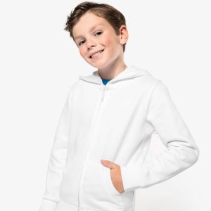 Sweat-shirt capuche zippé enfant