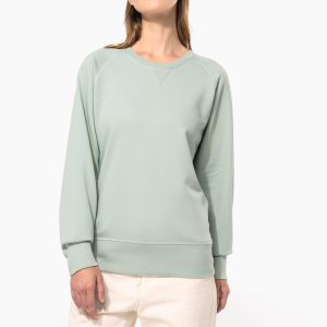Sweat-shirt Bio col rond manches raglan femme
