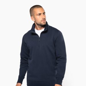 Sweat-shirt col zippé homme