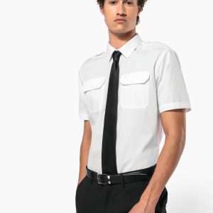Chemise pilote manches courtes homme