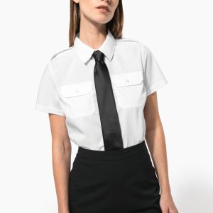 Chemise pilote manches courtes femme