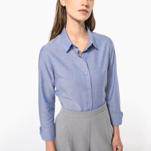 Chemise Oxford manches longues femme