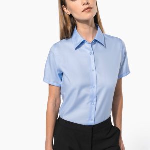 Chemise manches courtes sans repassage femme