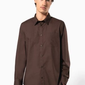 Chemise popeline polycoton entretien facile homme