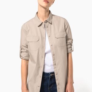 Chemise safari manches longues femme