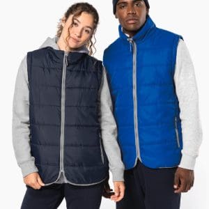 Bodywarmer matelassé unisexe