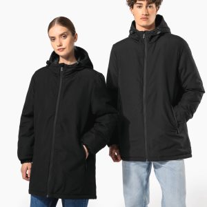 Parka à capuche recyclée unisexe