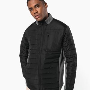 Veste bi-matière homme