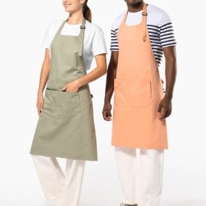 Tablier avec poche en coton Bio