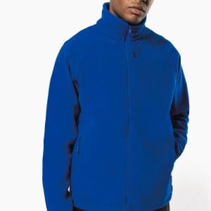 Veste micropolaire zippée manches raglan homme