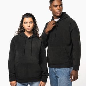 Sweat-shirt à capuche oversize en micropolaire recyclée unisexe