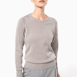 Pull col rond femme