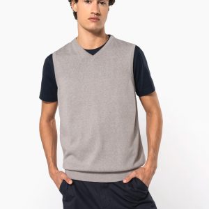 Pull col V sans manches