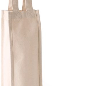 Sac porte-bouteille en coton canvas