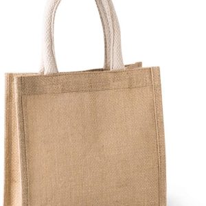 Sac style cabas en toile de jute - petit modèle