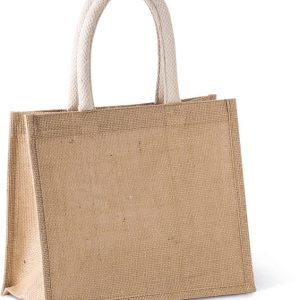 Sac style cabas en toile de jute - modèle moyen