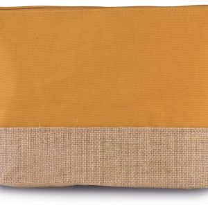 Pochette en toiles de coton et jute