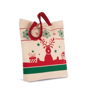 Sac shopping avec motifs de Noël