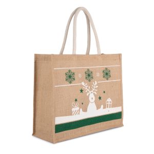 Sac shopping avec motifs de Noël