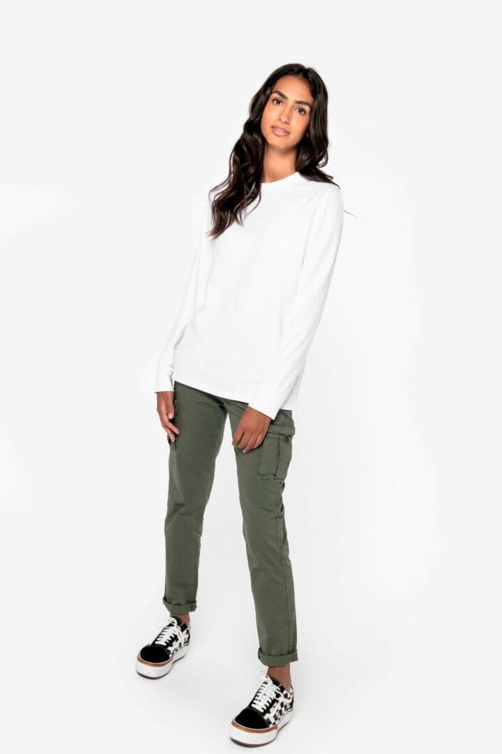 Pantalon cargo écoresponsable délavé femme – Image 123