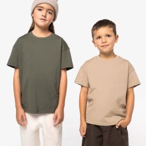 T-shirt écoresponsable à épaules tombantes enfant