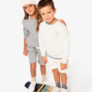 Sweat-shirt écoresponsable à col rond enfant