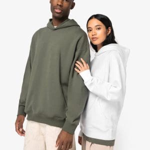 Sweat-shirt écoresponsable à capuche oversize unisexe