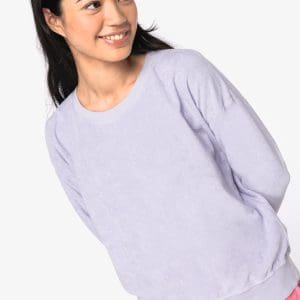 Sweat-shirt écoresponsable en éponge femme