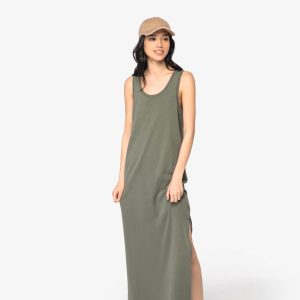 Robe écoresponsable délavée en jersey femme