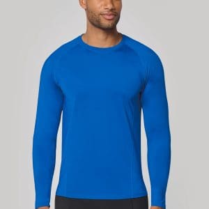T-shirt double peau sport manches longues unisexe