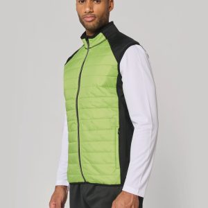 Veste sport bi-matière sans manches unisexe
