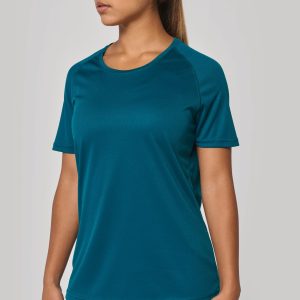 T-shirt de sport à col rond recyclé femme