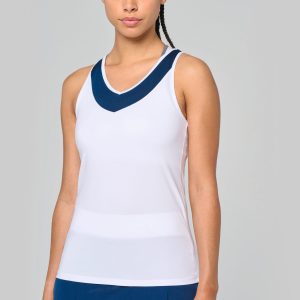 Débardeur de padel bicolore femme