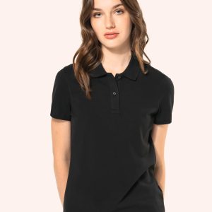 Polo Supima® manches courtes femme