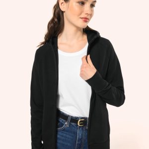 Veste zippée à capuche femme