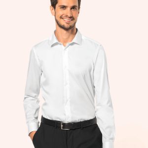 Chemise twill manches longues homme